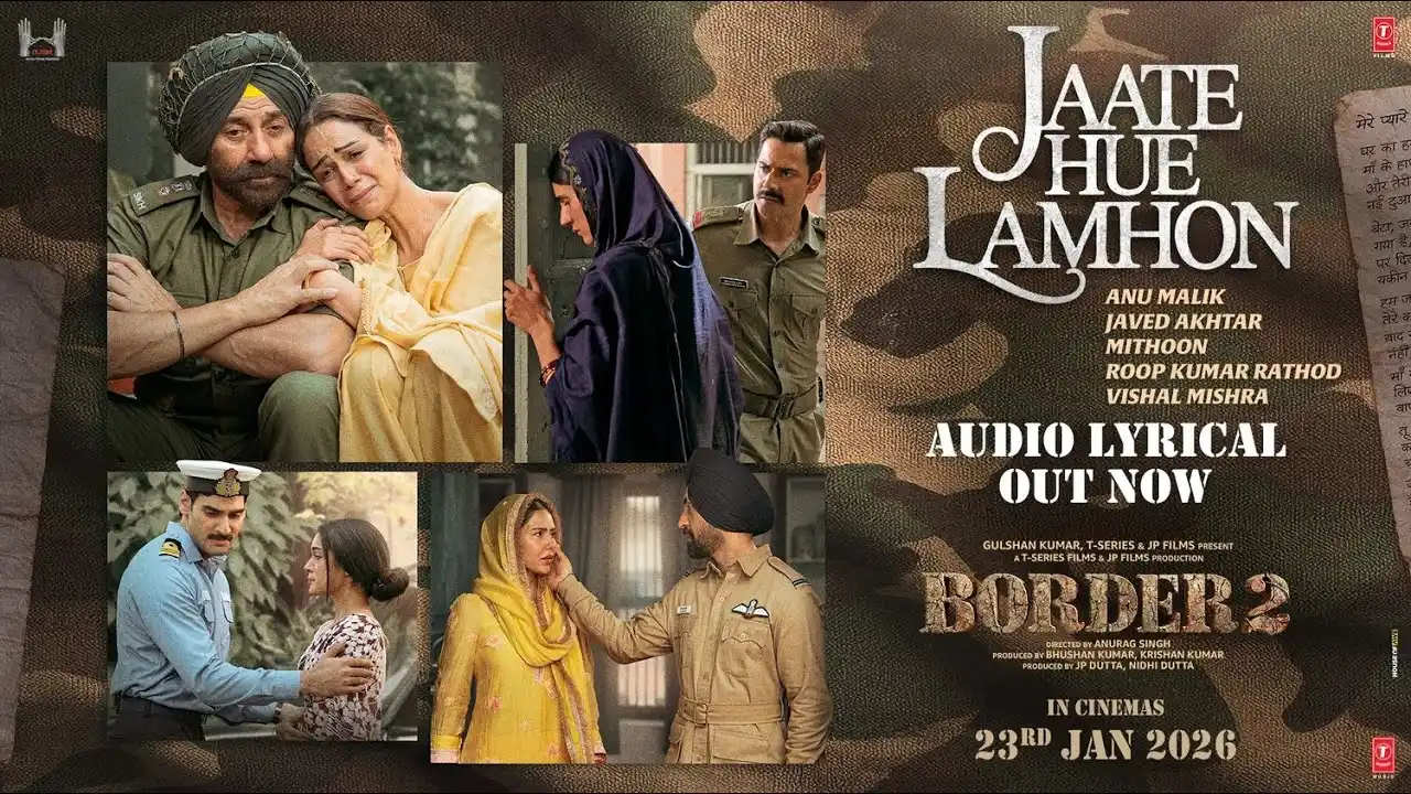 Jaate Hue Lamhon song Lyrics - Vishal Mishra | Border 2
